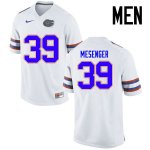 Men's Florida Gators #39 Jacob Mesenger NCAA Nike White Authentic Stitched College Football Jersey EHK0862RN